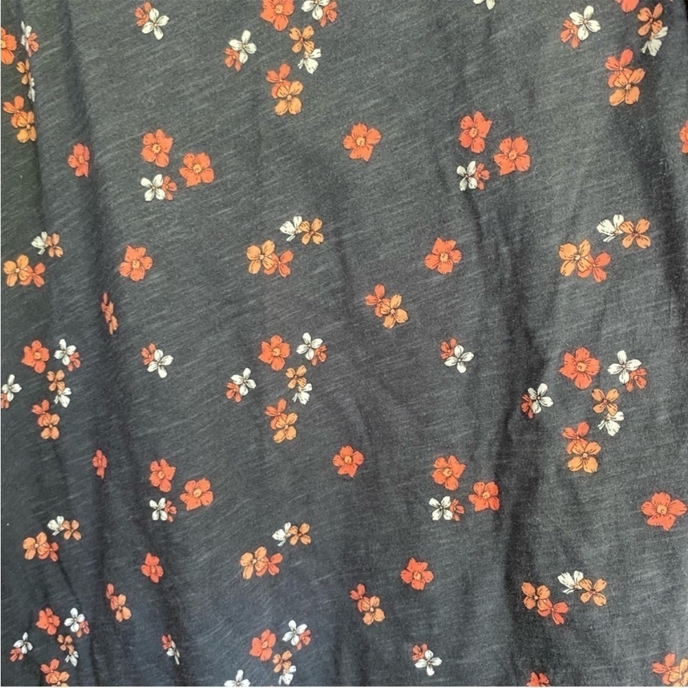 Loft Dark Grey Floral Blouse - Picture 3 of 4